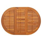 vidaXL Table de jardin 130x90x72 cm Bois d'acacia massif