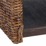 vidaXL Table basse Naturel 45 x 45 x 45 cm Bois de Mahogany Massif