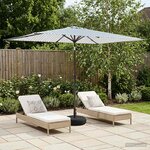 vidaXL Parasol de jardin avec lampes LED 200 x 300 cm Polyester