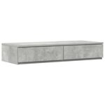 vidaXL Cadre de lit gris béton 80x200 cm