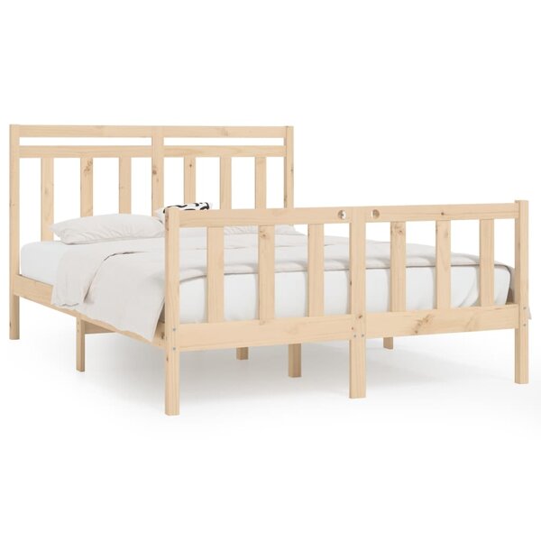 vidaXL Cadre de lit sans matelas bois massif de pin 160x200 cm