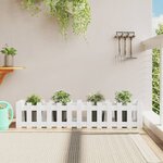 vidaXL Lit surélevé de jardin design de clôture 150x30x30cm pin massif
