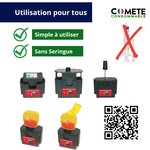 1 kit de recharge compatible hp 304 304 xl 304xl noir