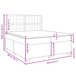 vidaXL Sommier à lattes de lit avec matelas Blanc 200x200cm Similicuir