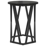 vidaXL Table basse 2 Pièces Chêne noir Bois d'ingénierie et acier