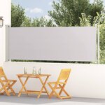 vidaXL Auvent latéral rétractable de patio 117x600 cm Gris