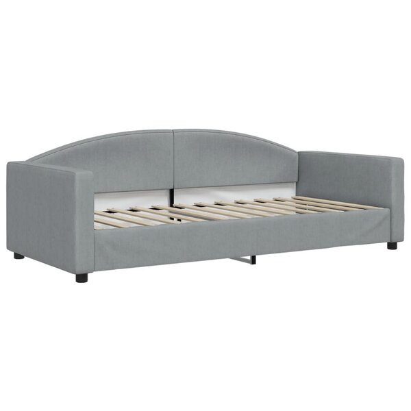 vidaXL Lit de repos gris clair 90x200 cm Tissu