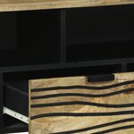 vidaXL Meuble TV - 100 x 33 5 x 46 cm  en bois de manguier massif.