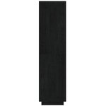 vidaXL Bibliothèque/Séparateur de pièce Noir 40x35x135 cm Pin massif