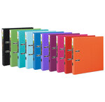 Classeur à levier Prem'Touch dos 50mm 1 pochette extérieure A4 couleurs pastel x 10 EXACOMPTA