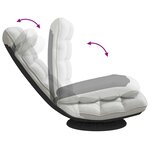 VidaXL Fauteuil de sol pivotant gris nuage 70x51x79 cm tissu