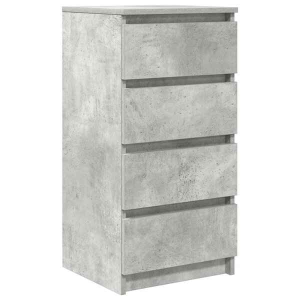 vidaXL Buffet gris béton 37 5x35x76 cm bois d'ingénierie