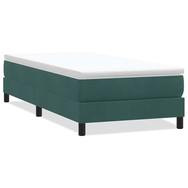 vidaXL Sommier à lattes de lit sans matelas vert foncé 90x210 cm