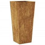 vidaXL Jardinière 35x35x75 cm acier corten