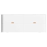 vidaXL Cadre de lit avec tiroir Blanc 70 x 190 cm Bois d'ingénierie