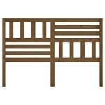 vidaXL Tête de lit Marron miel 126x4x100 cm Bois massif de pin