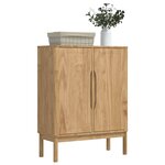 vidaXL Buffet FLORO Cire marron 70 x 30 x 70 5 cm Bois de Pin Massif