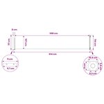 vidaXL Store latéral rétractable Rectangulaire 117 x 600 cm Polyester