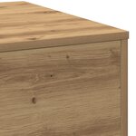 Table basse vidaXL Artisian en chêne 55x55x31 cm en bois d'ingénierie