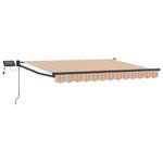 vidaXL Store rétractable manuel avec LEDs 3 x 2 5 m