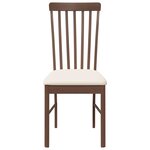 vidaXL Chaises à manger coussins 2 Pièces marron bois massif caoutchouc