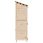 vidaXL Abri de jardin Naturel 106 5 x 56 x 176 cm Bois de Sapin Massif