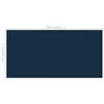 vidaXL Film solaire de piscine flottant PE 549x274 cm Noir et bleu
