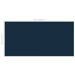vidaXL Film solaire de piscine flottant PE 549x274 cm Noir et bleu