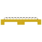 vidaXL Lit de jour avec lit gigogne jaune 80x200 cm velours