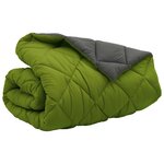 vidaXL Duvet d'hiver Vert et Anthracite 220 x 200 cm Microfibre