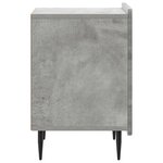 vidaXL Cabinet de chevet Gris béton 43 x 34 5 x 52 cm