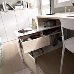 Bureau d'angle réversible avec rangement ROX