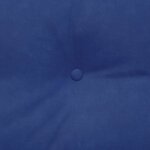 vidaXL Coussin de Dos Bleu police 120 x 24 x 50 cm Velours