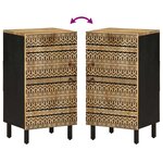 vidaXL Buffet 40x33 5x75 cm bois de manguier brut massif