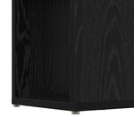vidaXL Centre de divertissement Noir 60 x 24 x 94 cm Bois d'ingénierie