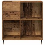 vidaXL Meuble à vinyles Bois ancien 85 x 38 x 89 cm Bois d'ingénierie
