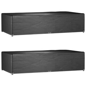 vidaXL Housses de salon de jardin 2 Pièces 12 œillets rectangulaire