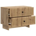 vidaXL Cabinet de chevet Chêne artisanal 62 x 34 5 x 47 5 cm