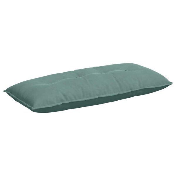 vidaXL Coussin de Dos Vert Mer 120 x 50 cm Tissu en velours côtelé