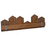 vidaXL Cintre Marron 48 x 8 x 15 cm Bois de Mahogany Massif