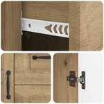 vidaXL Buffet Chêne artisanal 89 x 34 5 x 57 cm Bois d'ingénierie