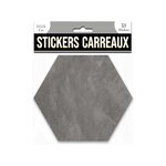 4 stickers carreaux hexagone 15 x 13 cm