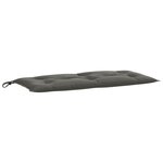 vidaXL Coussins de banc de jardin lot de 2 gris foncé mélangé tissu