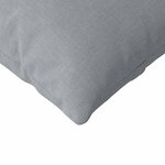 vidaXL Coussins de canapé 2 Pièces Gris clair 120 x 40 cm tissu