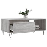 vidaXL Table basse Sonoma gris 90x50x36 5 cm Bois d'ingénierie