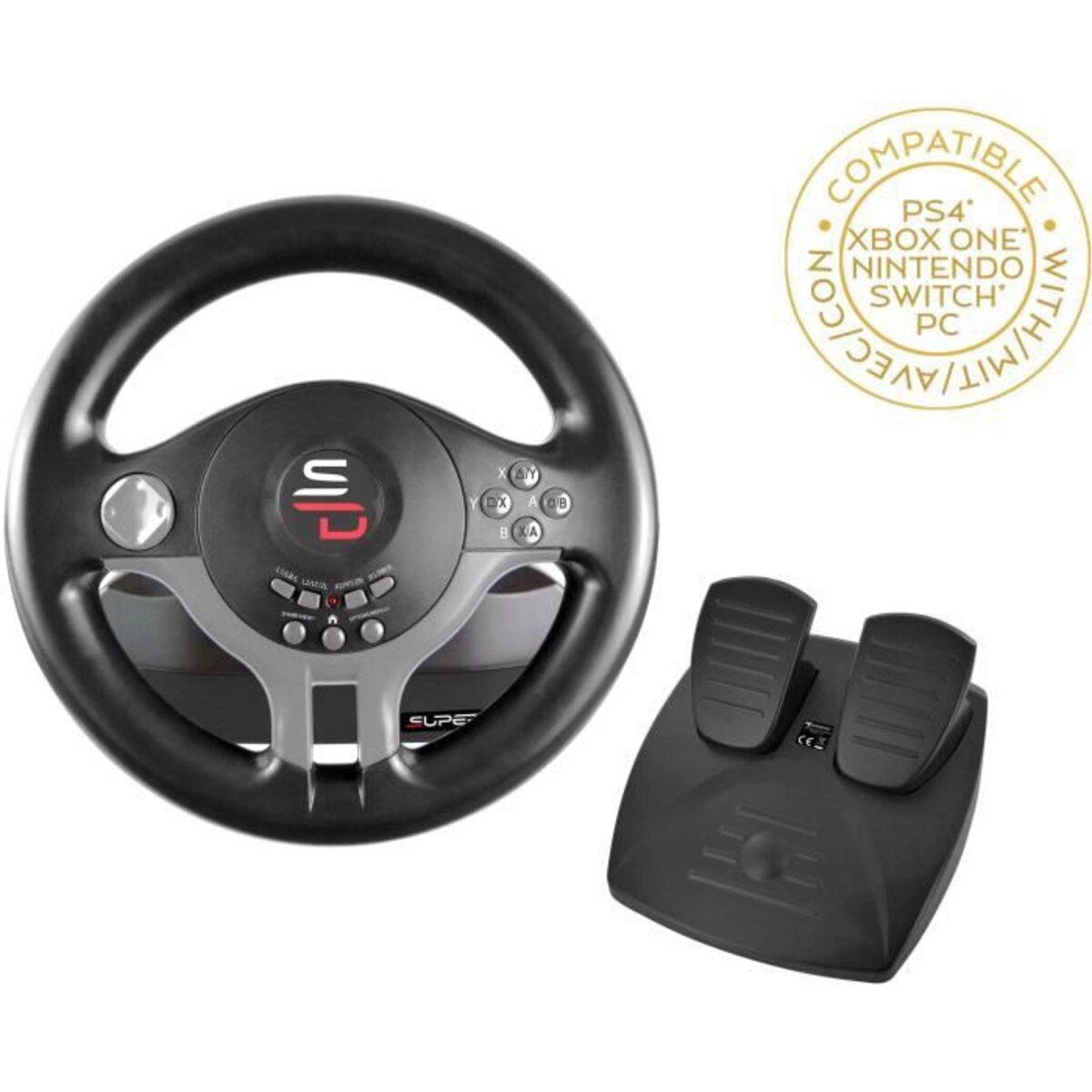 Volant Driving Wheel SUBSONIC Compatible Switch, PS4, Xbox One, PC La  Poste