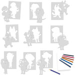 Jeu créatif - Bluey - Dessin et coloriage - 9 modèles + 6 crayons de couleur - Educa