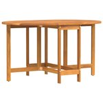 vidaXL Table de Jardin Marron 110 x 60 x 72 cm Bois d'acacia massif
