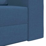 vidaXL Canapé-Lit 200cm Bleu marine tissu