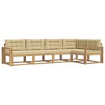 vidaXL Ensemble de canapés d'extérieur 4 Pièces Blanc et Beige Polyester